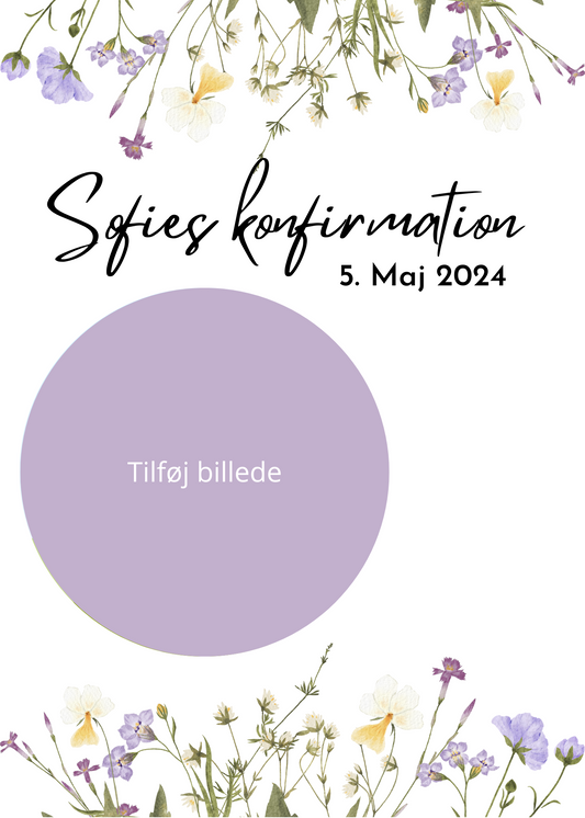 Vilde blomster invitation