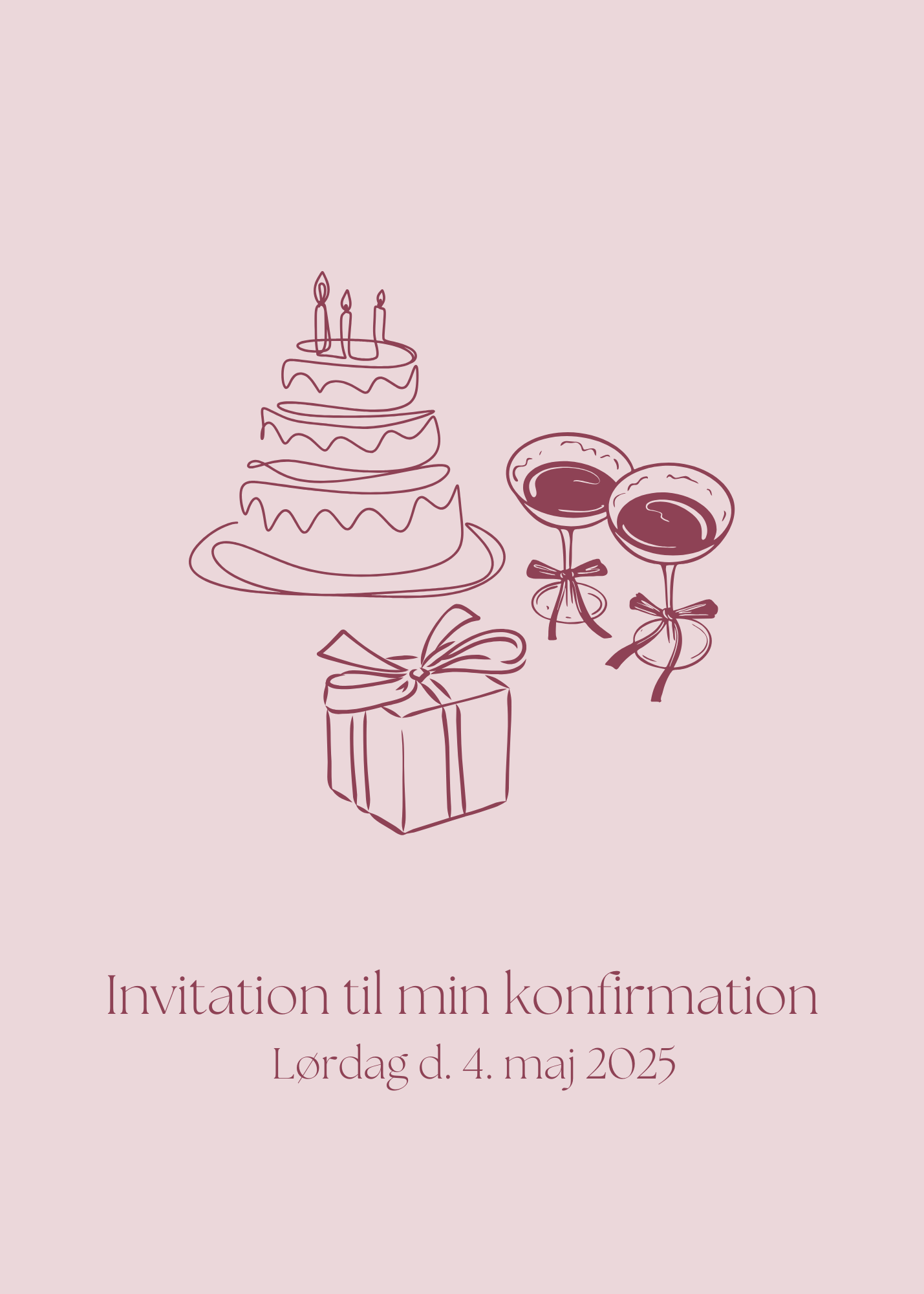 Festlig Elegance invitation