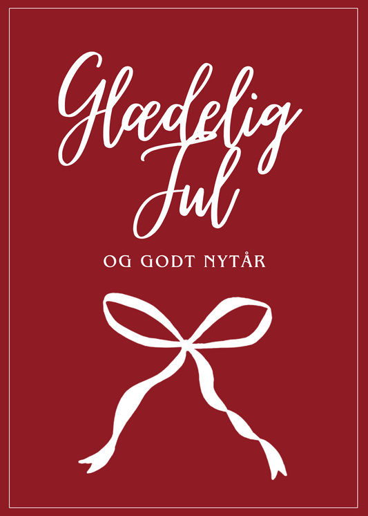 Glædelig Jul og Godt Nytår - Klassisk Julekort